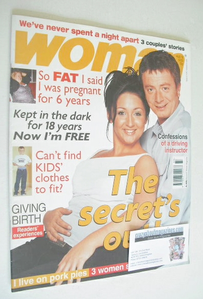 <!--2003-08-18-->Woman magazine - Sean Wilson and Lucy-Jo Hudson cover (18 