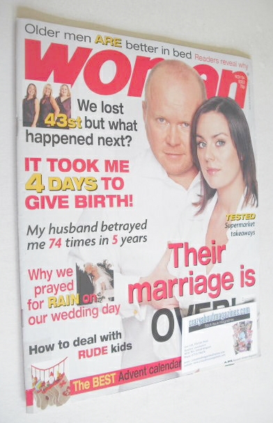 Woman magazine - Jill Halfpenny and Steven McFadden cover (24 November 2003)