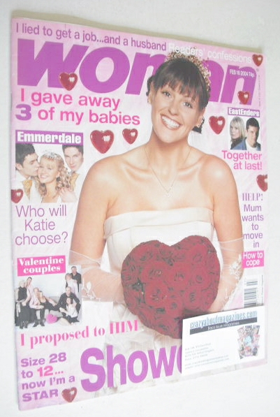 <!--2004-02-16-->Woman magazine - Suranne Jones cover (16 February 2004)