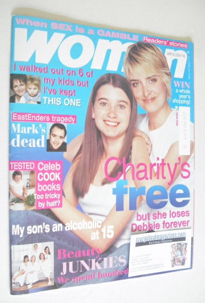 Woman magazine - Charley Webb and Emma Atkins cover (12 April 2004)