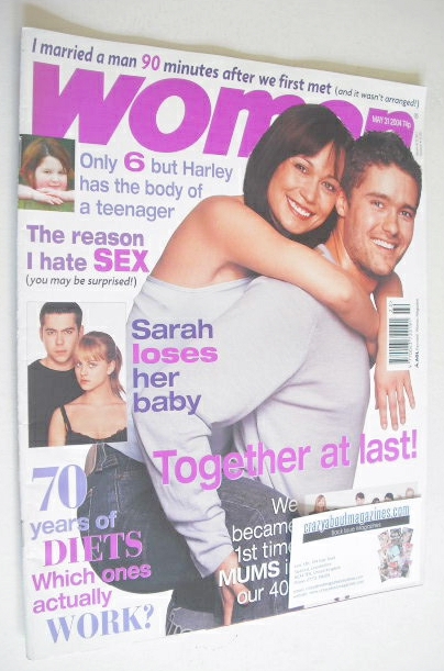 <!--2004-05-31-->Woman magazine - Leah Bracknell and Ben Freeman cover (31 