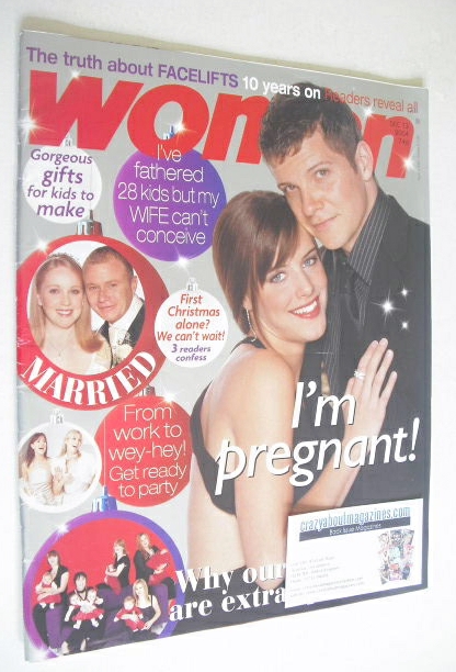 Woman magazine - Nigel Harman and Michelle Ryan cover (13 December 2004)