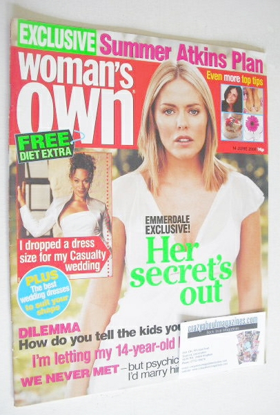 Woman's Own magazine - 14 June 2004 - Patsy Kensit cover