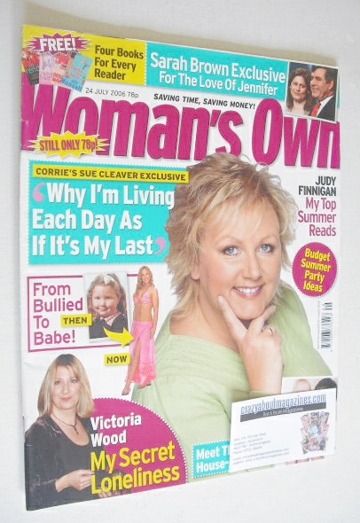 Woman's Own magazine - 24 July 2006 - Sue Cleaver cover