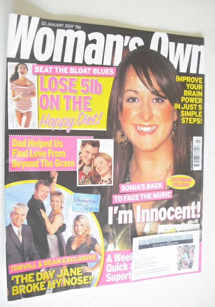 <!--2007-01-22-->Woman's Own magazine - 22 January 2007 - Natalie Cassidy c