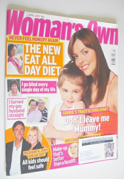 <!--2007-04-02-->Woman's Own magazine - 2 April 2007 - Kate Ford cover