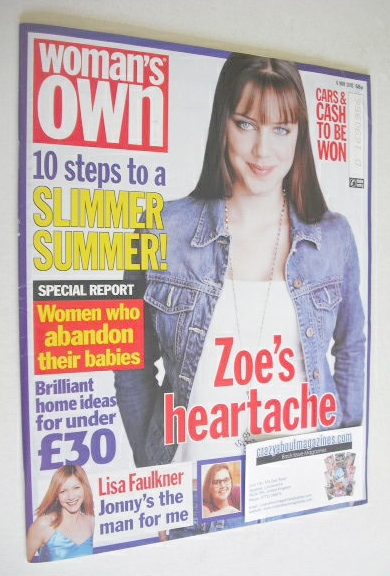 Woman's Own magazine - 6 May 2002 - Michelle Ryan cover