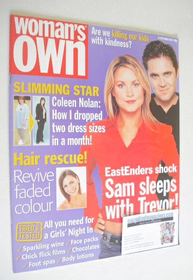 Woman's Own magazine - 30 September 2002 - Kim Medcalf and Alex Ferns cover