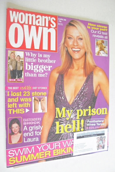 Woman's Own magazine - 26 April 2004 - Zoe Lucker cover