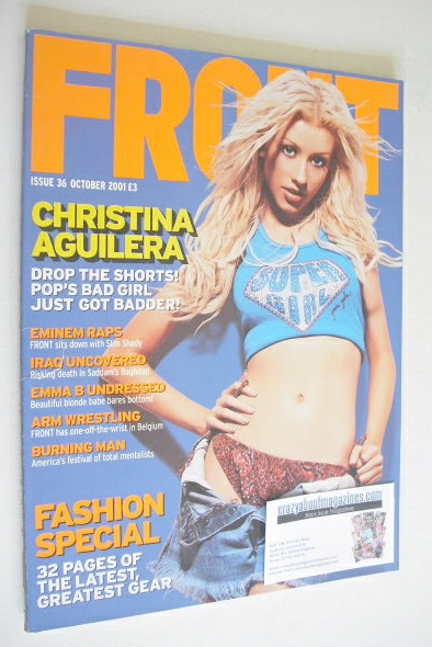 Front magazine - Christina Aguilera cover (October 2001)