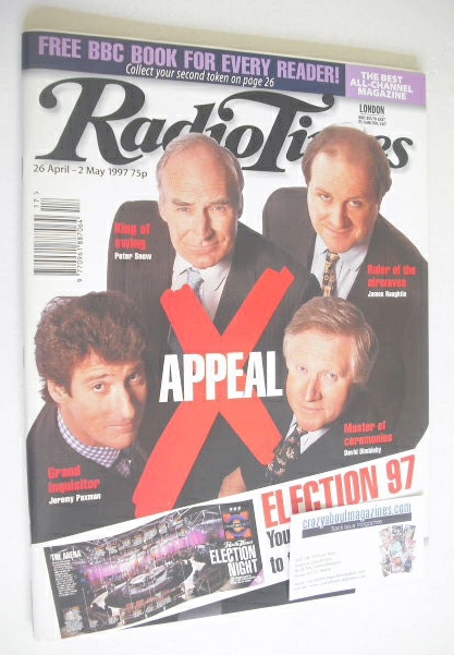 Radio Times magazine - Election 97 cover (26 April-2 May 1997)