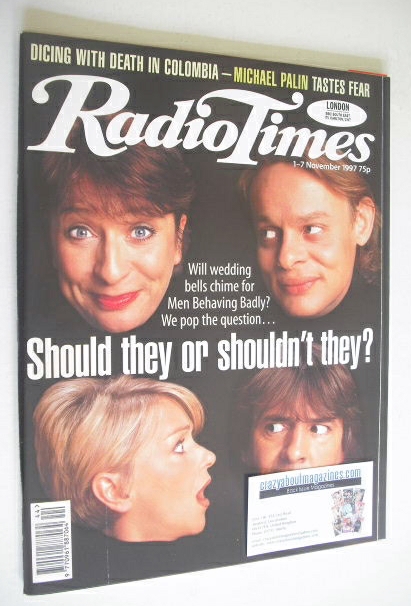 Radio Times magazine - Men Behaving Badly cover (1-7 November 1997)