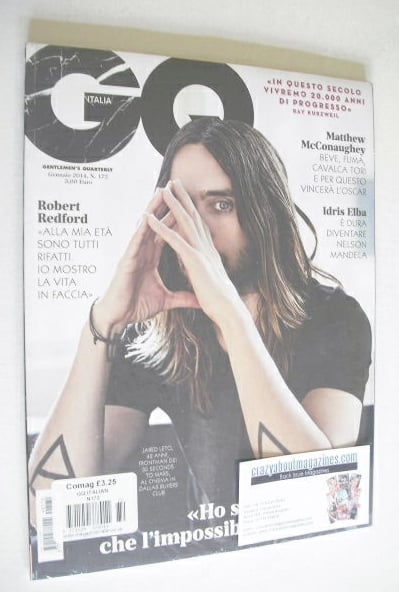 Italy GQ magazine - January 2014 - Jared Leto cover