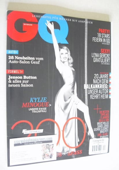 <!--2014-04-->German GQ magazine - April 2014 - Kylie Minogue cover