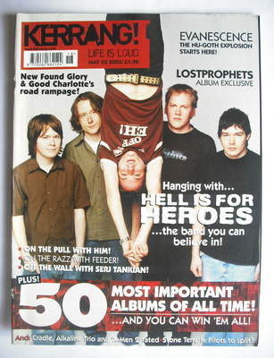 Kerrang magazine - Hell Is For Heroes cover (3 May 2003 - Issue 953)