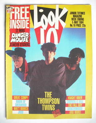 Look In magazine - The Thompson Twins cover (5 May 1984)