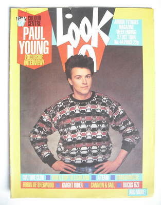 Look In magazine - Paul Young cover (27 October 1984)