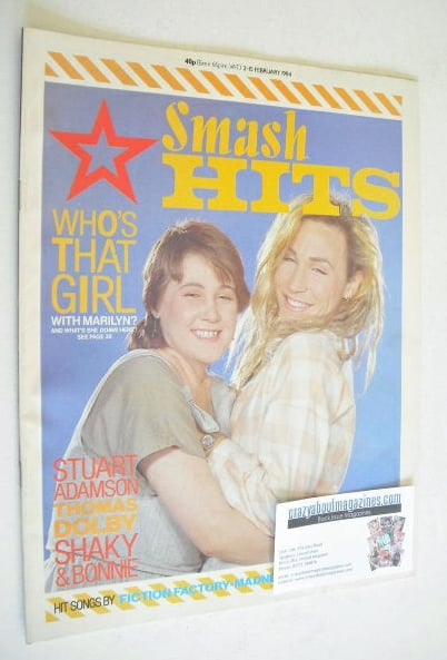 Smash Hits magazine - Marilyn cover (2-15 February 1984)