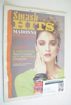 Smash Hits magazine - Madonna cover (16-29 February 1984)