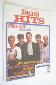 Smash Hits magazine - Spandau Ballet cover (7-20 June 1984)