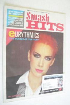 Smash Hits magazine - Annie Lennox cover (30 August - 12 September 1984)