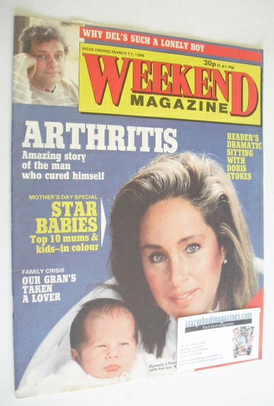 <!--1986-03-11-->Weekend magazine - Pamela Bellwood cover (11 March 1986)