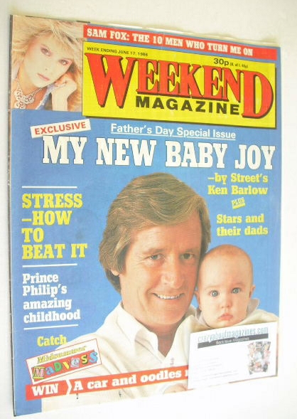 <!--1986-06-17-->Weekend magazine - William Roache cover (17 June 1986)