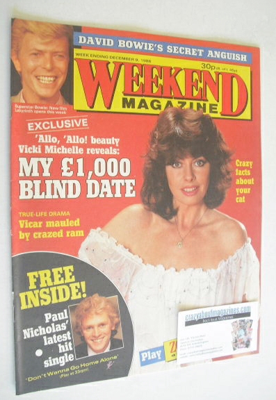 Weekend magazine - Vicki Michelle cover (9 December 1986)