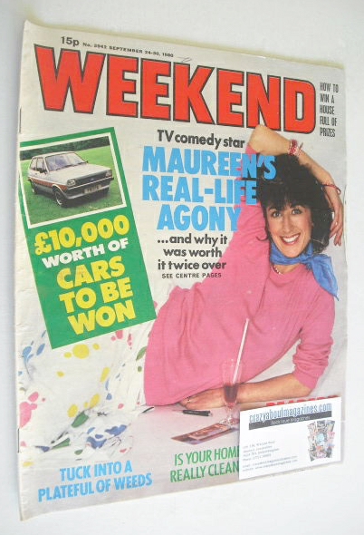 <!--1980-09-24-->Weekend magazine - Maureen Lipman cover (24-30 September 1
