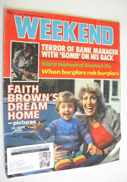 <!--1980-12-03-->Weekend magazine - Faith Brown cover (3-9 December 1980)