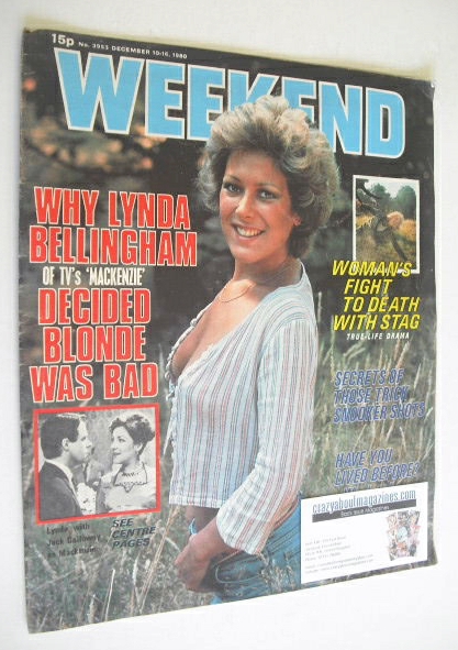<!--1980-12-10-->Weekend magazine - Lynda Bellingham cover (10-16 December 
