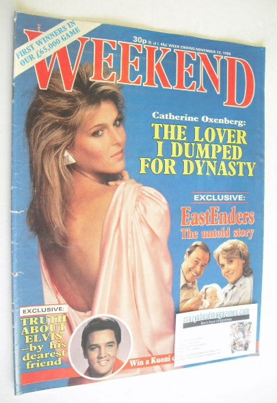 <!--1985-11-12-->Weekend magazine - Catherine Oxenberg cover (12 November 1