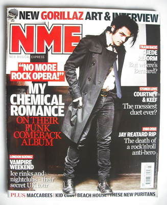 NME magazine - Gerard Way cover (23 January 2010)