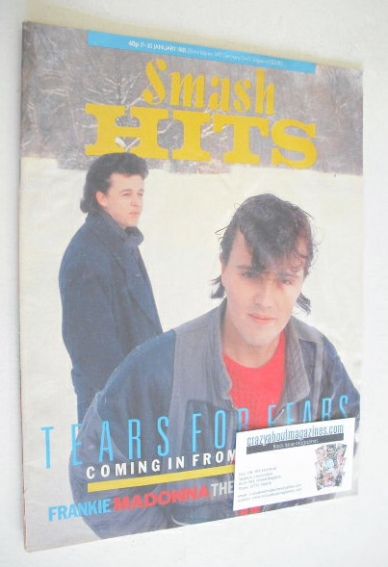 Smash Hits magazine - Tears For Fears cover (17-30 January 1985)