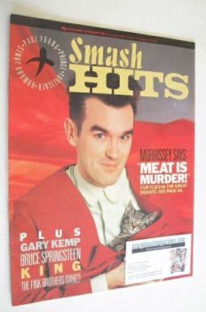 Smash Hits magazine - Morrissey cover (31 January - 13 February 1985)