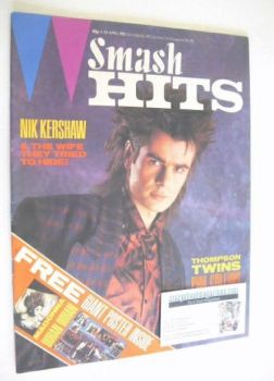 Smash Hits magazine - Nik Kershaw cover (11-24 April 1985)
