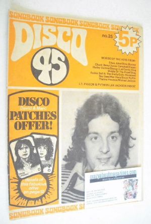 Disco 45 magazine - No 25 - November 1972 - Junior Campbell cover
