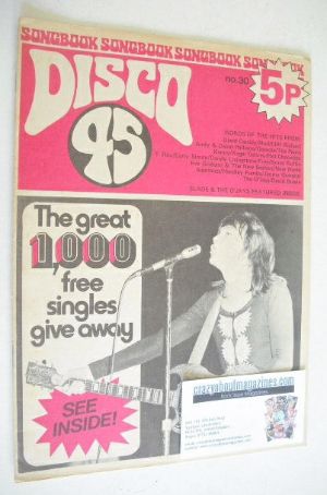 Disco 45 magazine - No 30 - April 1973 - David Cassidy cover