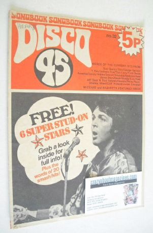 Disco 45 magazine - No 32 - June 1973 - Paul McCartney cover