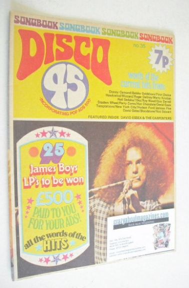 <!--1973-09-->Disco 45 magazine - No 35 - September 1973 - Peter Hope-Evans