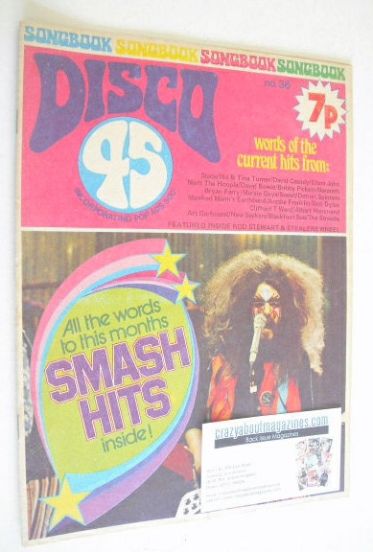 Disco 45 magazine - No 36 - October 1973 - Roy Wood cover