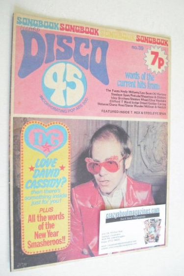 <!--1974-01-->Disco 45 magazine - No 39 - January 1974 - Elton John cover