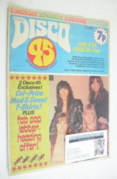 Disco 45 magazine - No 40 - February 1974 - Sweet cover