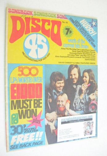 <!--1974-05-->Disco 45 magazine - No 43 - May 1974 - Abba cover