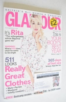 Glamour magazine - Rita Ora cover (January 2013)