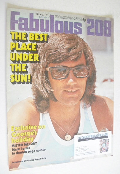Fabulous 208 magazine (14 August 1971 - George Best cover)