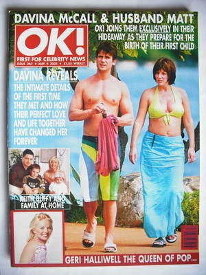 OK! magazine - Matthew Robertson and Davina McCall cover (4 May 2001 - Issue 262)