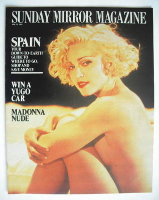 <!--1989-06-18-->Sunday Mirror magazine - Madonna cover (18 June 1989)