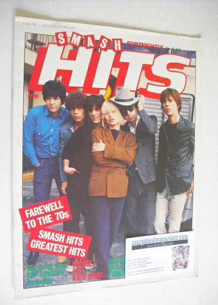 <!--1979-12-27-->Smash Hits magazine - Blondie cover (27 December 1979 - 9 
