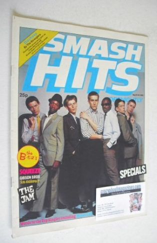<!--1979-09-06-->Smash Hits magazine - The Specials cover (6-19 September 1